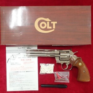 タナカ コルトパイソン 6インチ シルバー ニッケルフィニッシュ ガスリボルバー