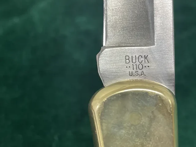 BUCK　＃110　フォールディングハンターナイフ　　ナイフ銘