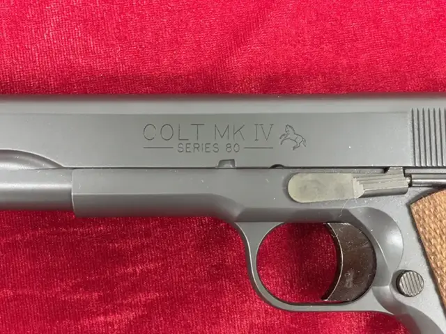 エラン-六研ガバメント コルトMKIV シリーズ80　スライド左側面