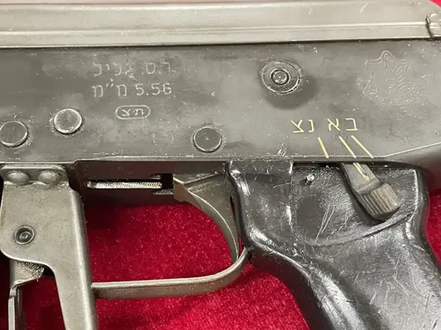 無可動実銃 IMI ガリルARM　左側セレクタ
