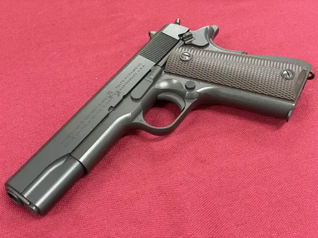 【店頭買取】群馬県邑楽郡のモデルガン買取事例｜エラン M1911ミリタリー、『コブラ』モデル、ゴールドカップナショナルマッチ