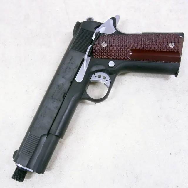 WAコルト スネークマッチ M1911A1 カーボンブラック SCW スネークマッチ1911 カーボンブラックHW GBB | くれいも屋