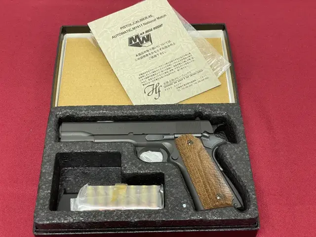 ホビーフィックスM1911 ナショナルマッチ　プレウォー　内箱と付属品