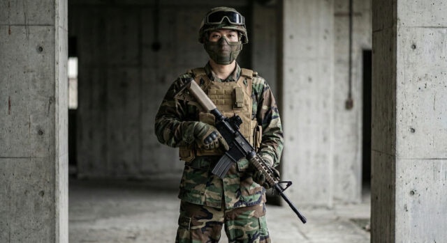 実物BDU・プレキャリを取り入れたミリタリースタイル