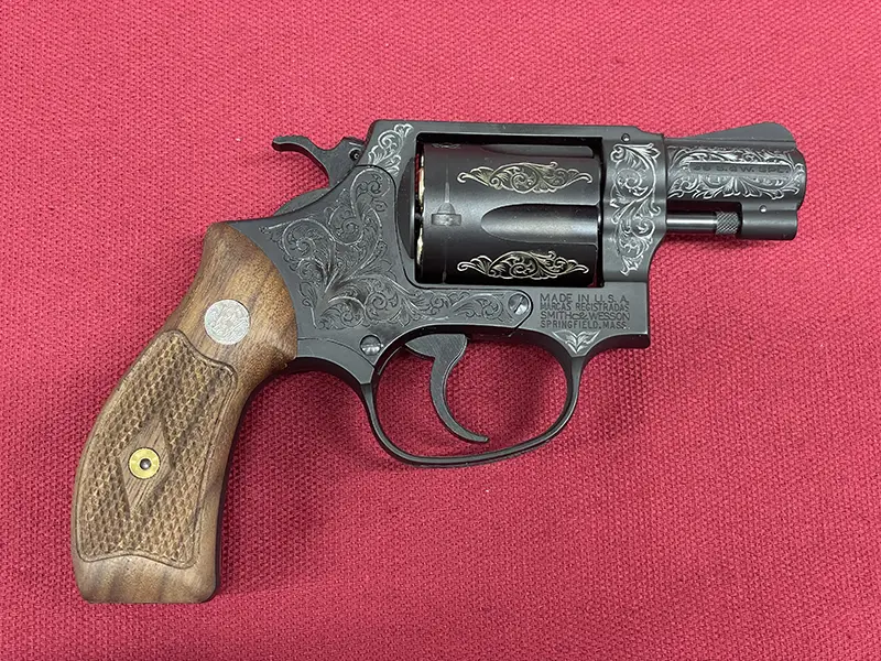 タナカ S&W M36アーリー エングレービング 右側面