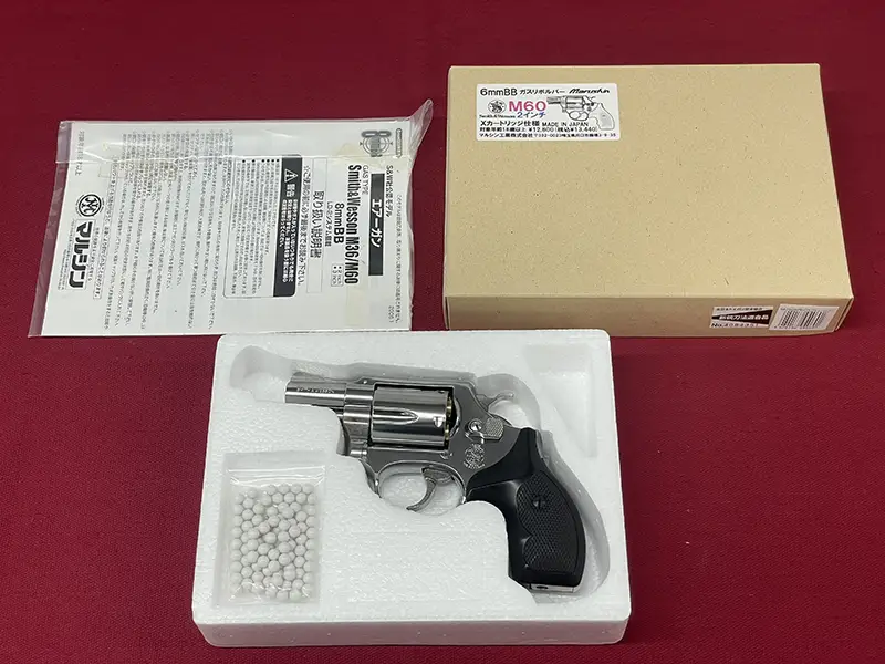 マルシン S&W M60 2インチ6mm Xカートリッジ仕様 パッケージ